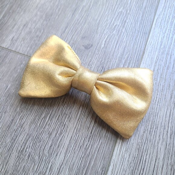gold clip-on bowtie - Picture 4 of 8